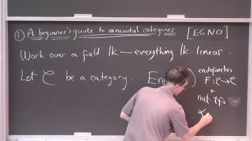 Monoidal categories and categorification (Jonathan Brundan) 1