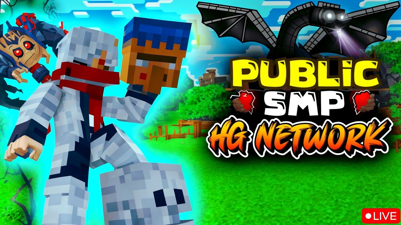 Minecraft public smp java + bedrock edition | Minecraft live smp ...