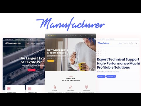 Manufacturer - WordPress Theme for Manufacturer, Factory & Industrial Business