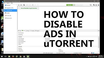 How to Disable ads in uTorrent