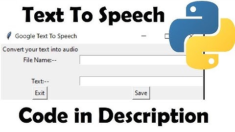 Software made with python tkinter || convert text into audio file || python tutorial in Hindi