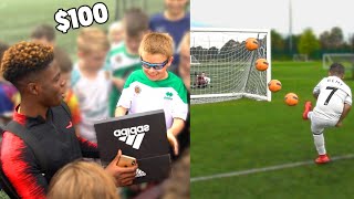 I Challenged Kid Footballers, Hit the Crossbar \& I'll Buy You Anything