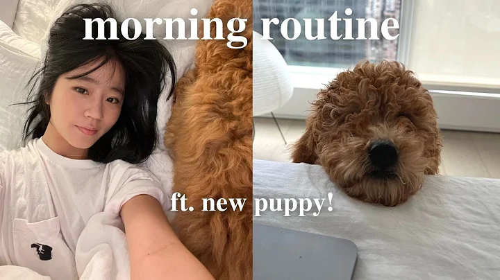 Home Alone| My morning routine with my puppy! warn...