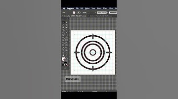 Tutorial on how to create a target logo icon #adobeillustrator #tutorial #logo #shorts