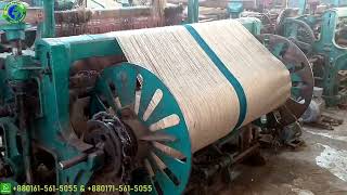 Green strip Jute fabric Making for Algerian Market in Bangladesh Jute Mill