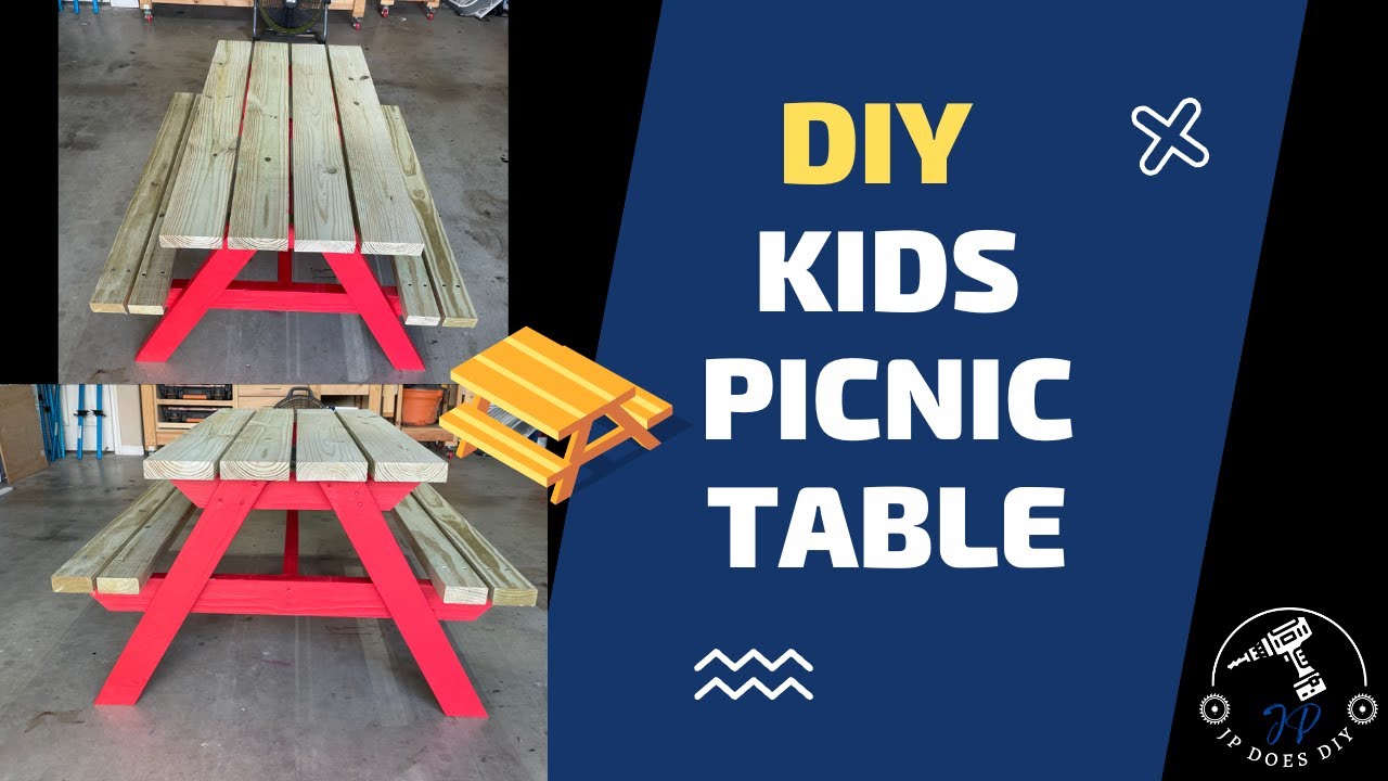 DIY Kids Picnic Table Plans (Build for Less Than $100) - Making