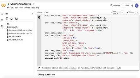 Create a Combined Chart in Excel using Python (in Google Colab)