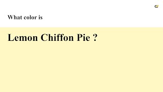 Lemon Chiffon Pie color #fff7c4 hex Cool Yellow color fff7c4