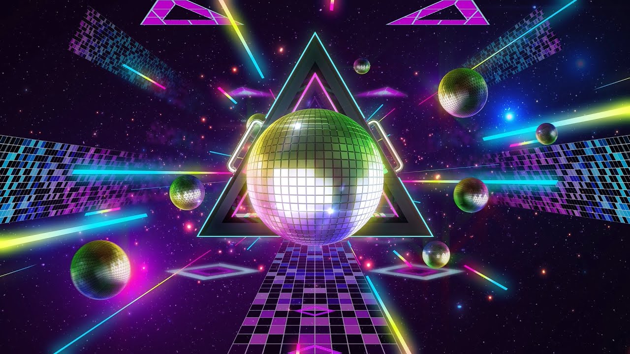 Disco Ball and Triangle Background 4K Vj Loop Video | No Copyright ...
