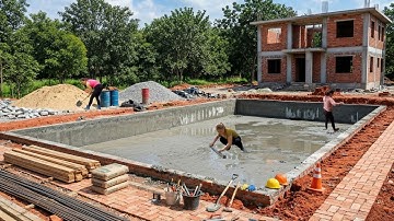 TIMELAPSE : Building a Natural Fish Pond on the Farm to Raise Freshwater Fish at Zero Cost