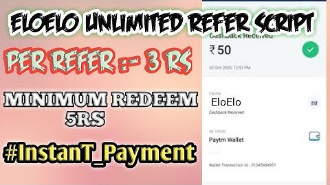 eloelo refer bypass Script || eloelo unlimited trick || eloelo payment proof 😋