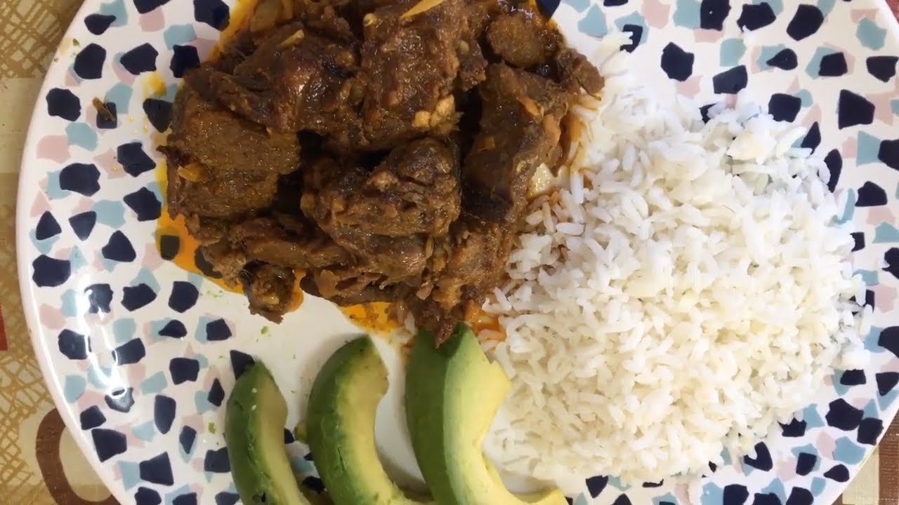 Beef Curry with Avocado and Rice - YouTube