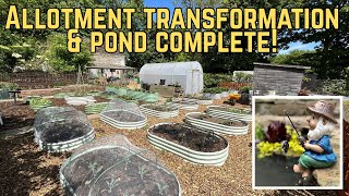 Allotment transformation and wildlife pond complete