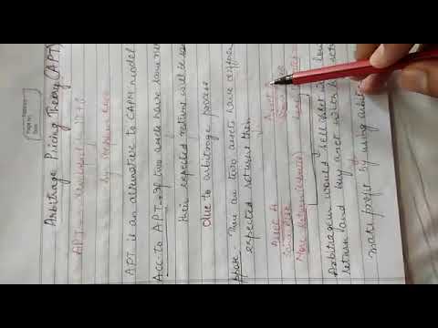 Arbitrage Pricing Theory (APT)
