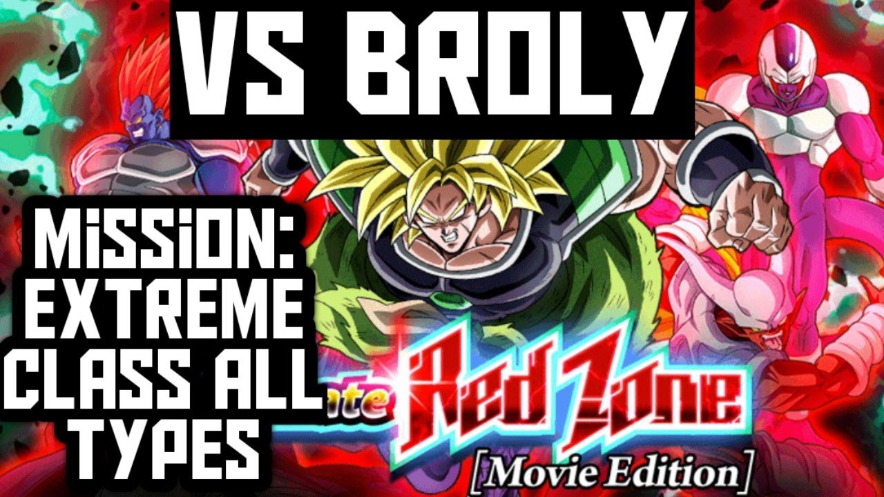 RED ZONE BROLY EXTREME TEAM RAINBOW MISSION DBZ DOKKAN BATTLE FUL RUN