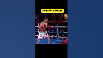 Boxing training. How to throw counter overhand. #boxing