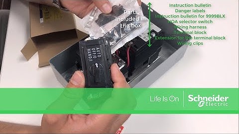 Installing 9999SC2 Hand-Off-Auto Selector Kit in NEMA 1 Type S Starters | Schneider Electric Support