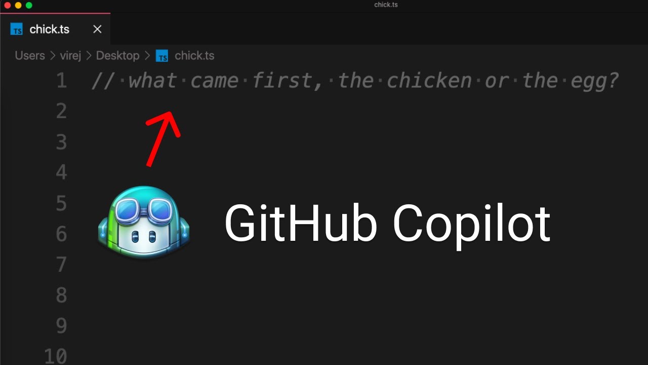 Asking Github Copilot what came first, the chicken or the egg! - YouTube