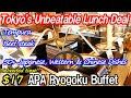 Tokyo's Best Value Lunch Buffet: 50+ Dishes for Under $17 at APA Ryogoku – Enjoy Unlimited Time!