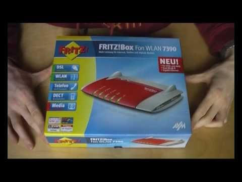 Unboxing First Look Avm Fritz Box Fon Wlan 7390 Dsl Vdsl Router Wlan 802 11n Usb Dect Youtube
