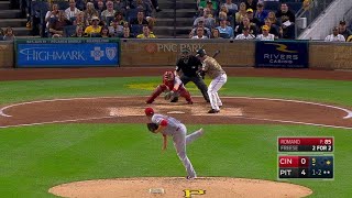 CIN@PIT: Romano fans Freese to finish the 5th inning
