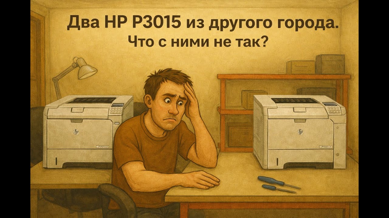 Два HP P3015 из другого города — берёмся за ремонт