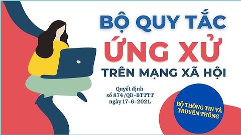 Bộ Quy tắc ứng xử trên mạng xã hội