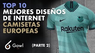 diseños de camisetas futbol : TOP 10 mejores diseños de camisas de clubes europeos (PARTE 2) -