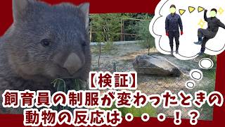 五月山動物園公式チャンネル】 検証‼制服が変わったら動物たちはどの