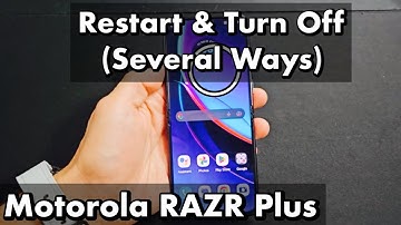 Motorola Razr Plus: How to Restart & Turn Off (several ways)