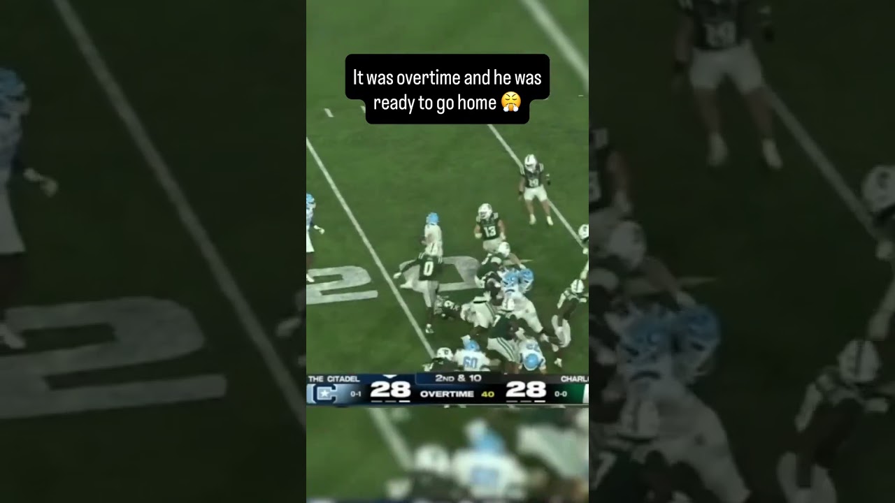 Shook the whole team to help The Citadel get the win in OT 🔥