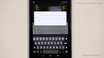 Google Nexus 7 - YouTube: Add Video To New Playlist