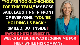 My Boss Said My Career Was Finished At 52—Then I Did Something He Never Expected