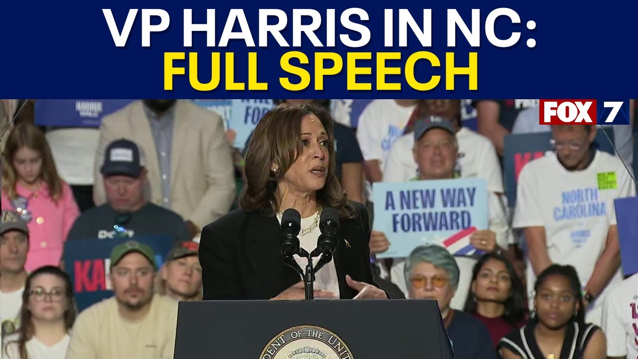 Kamala Harris rally in NC: FULL SPEECH - YouTube