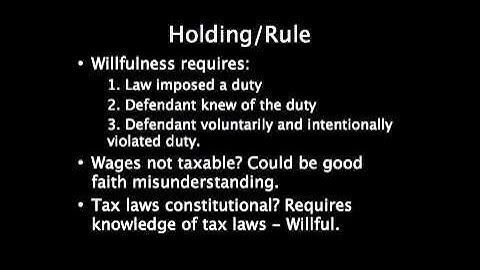 Cheek v United States case summary