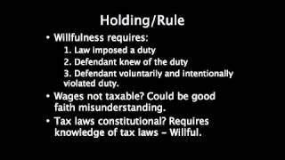 Cheek v United States case summary