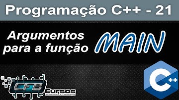 Curso de C++ #21 - Argumentos para a função main, argc e argv