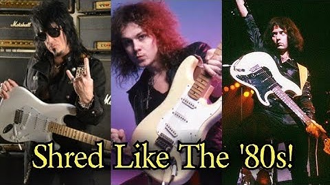 Shred Guitar In The 80s: Yngwie, Joe Stump, Blackmore! Neoclassical Lesson: Arpeggios, Runs, Chords