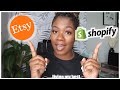 Shopify vs. Etsy...what platform to sell your t-shirts on in 2021! Tune in and let me tell you!