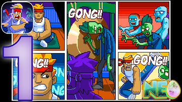 Kung Fu Z: Gameplay Walkthrough Part 1 - Wave 1-10 (iOS, Android)