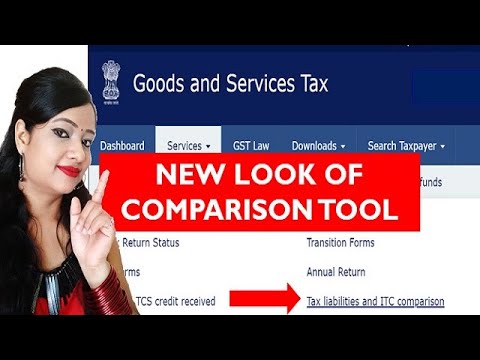 New Look of GST Tax liability and ITC comparison Tool, Easy way of reconciliations in GST