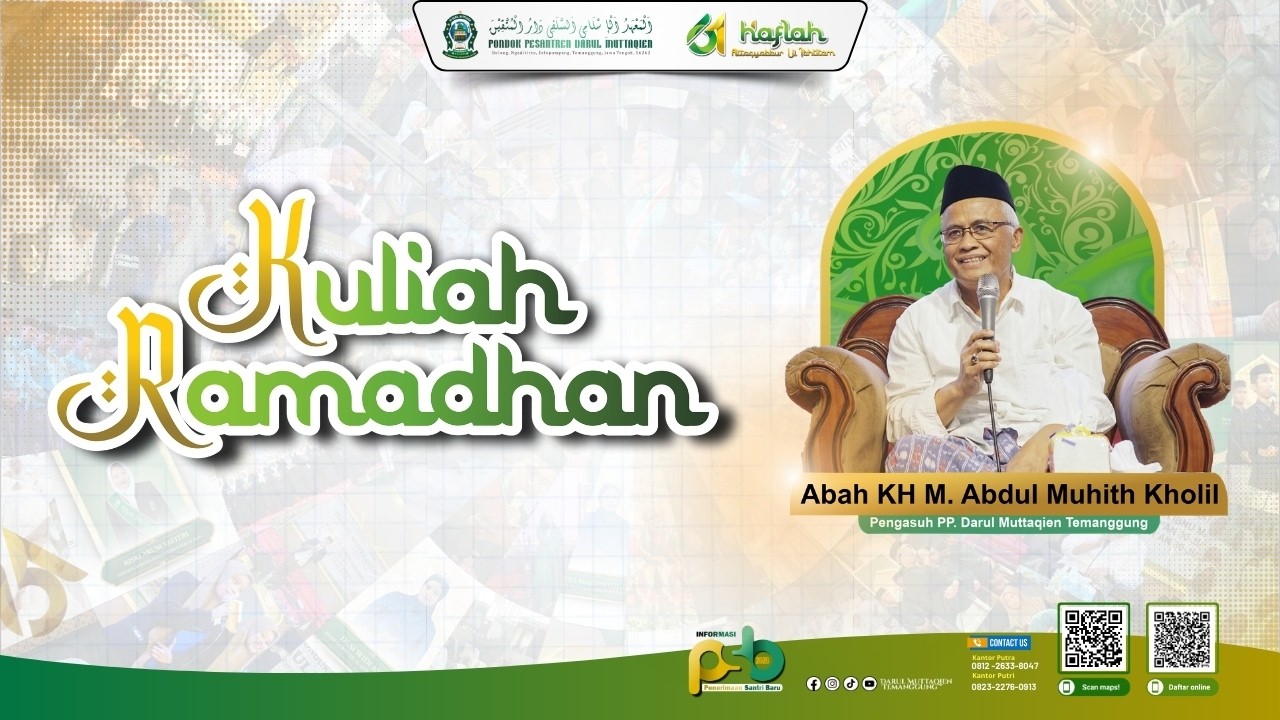 🔴KULIAH RAMADHAN #6 BERSAMA ABAH KH M ABDUL MUHITH KHOLIL || KITAB ASRORUSSHOUM