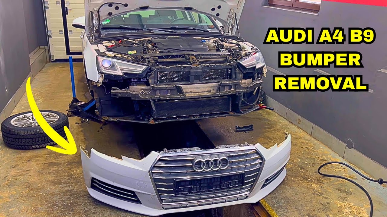 AUDI A4 B9 2015/2025 Front Bumper Removal Step By Step!