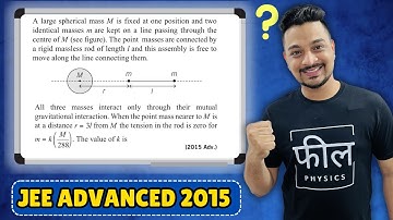 JEE Advanced 2015 Gravitation PYQ | Rod–Sphere System | Zero Tension Condition Explained