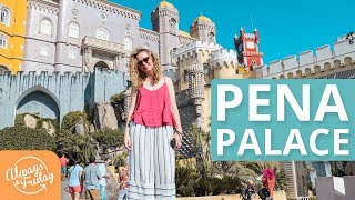 DAY TRIP TO PENA PALACE - Visiting Palácio da Pena Castle in Sintra, from Lisbon, Portugal