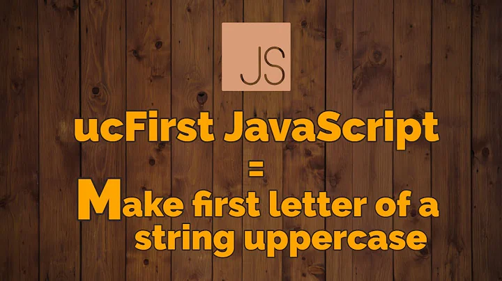 How to make a string's first character uppercase in JavaScript