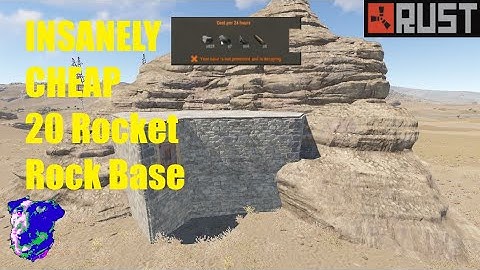 INSANELY CHEAP ROCK BASE with HIDDEN BUNKER - RUST 2022