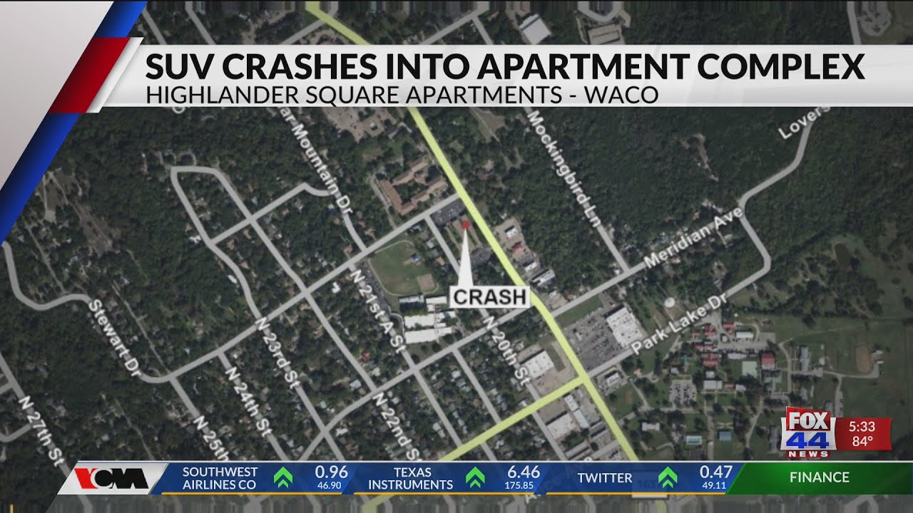 SUV Crashes Into Apartment Complex - YouTube