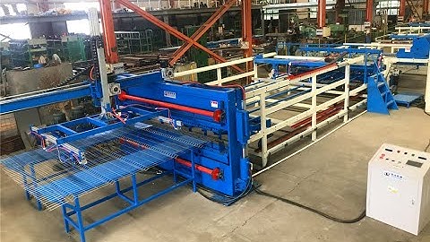 Full automatic 3D bending fence mesh welding machine exported to Romania
