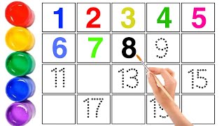1234  Numbers Writing and Counting For Kids and Toddlers | 1 to 20 Numbers
